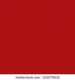 Geometrical red seamless pattern, pattern included in swatch. Vector illustration.