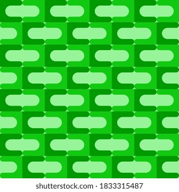 Geometrical repeat pattern shape with green color. vector background square frame design