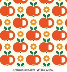 Geometrical Retro Lemons Background Wallpaper