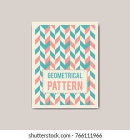 Geometrical rhombus flat colorful background. Covers with vintage geometric pattern. Applicable for brochures, posters, greeting cards. Vector illustration