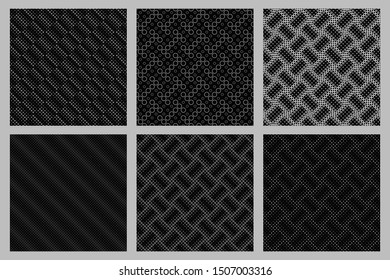 Geometrical ring pattern background collection - abstract vector graphic designs