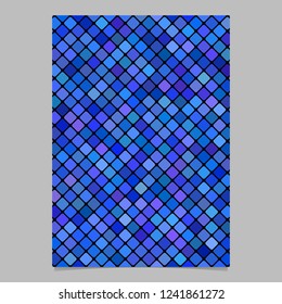 Geometrical rounded square pattern flyer template background