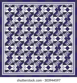 Geometrical seamless abstract pattern from decorative ethnic ornament elements .  African, Mexican, Turkmen texture (background) for packing, textile, interior, web design.