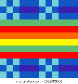 Geometrical seamless counting jacquard embroidery or knitting scheme motif pattern background, isolated vector illustration. For apparel textile: sweater, sock, scarf; interior: napkin, cushion