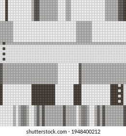 Geometrical seamless counting jacquard embroidery or knitting scheme motif pattern background, isolated vector illustration. For apparel textile like that sweater, sock, napkin, cushion