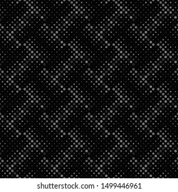 Geometrical seamless dot pattern background design - abstract dark vector graphic from dots