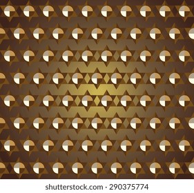 geometrical seamless golden stars pattern 