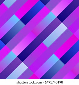 Geometrical seamless gradient diagonal stripe pattern background - abstract vector illustration