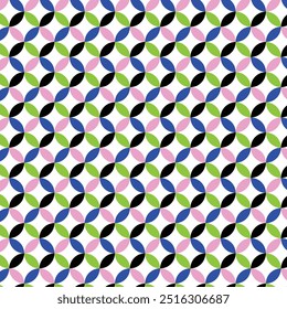 Padrão geométrico de folha sem costura e cores pastel textura vetor ilustração fundo 