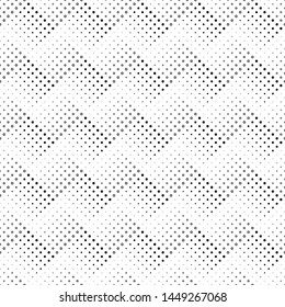 Geometrical seamless monochrome circle pattern background - black and white vector graphic design