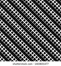Geometrical seamless monochrome square pattern background - abstract vector illustration from squares