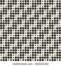Geometrical seamless optical dotted pattern