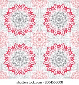 geometrical seamless patchwork pattern on white