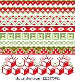 Geometrical seamless pattern background, vector illustration isolated on white