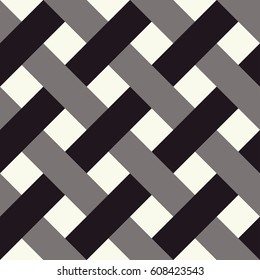 Geometrical seamless pattern in beige, gray and black tones