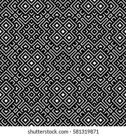 Geometrical seamless pattern black and white color