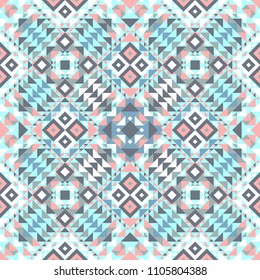 Geometrical seamless pattern in ethnic style. Tribal vector illustration.