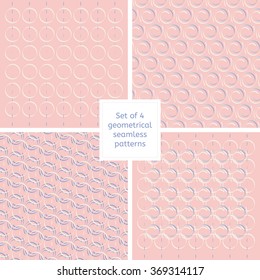 Geometrical seamless pattern in gentle colors