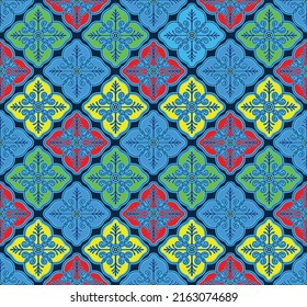 Geometrisches Nahtloses Muster l Abstraktes geometrisches Hintergrunddesign l Vektorgrafik
