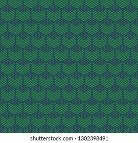 Geometrical seamless pattern. Modern stylish abstract texture. Repeating tiles from striped elements. Vector.