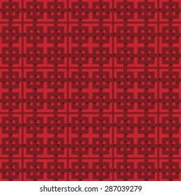 geometrical seamless pattern on a red background