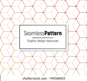 Geometrical seamless pattern on white background. . Vector graphic design element.