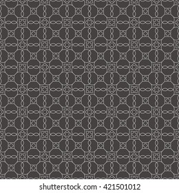 Geometrical seamless pattern. Repeating simple symmetric texture. Modern trendy design