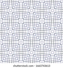 Geometrical seamless pattern in retro style. Vector background for fashion fabric, textile, cloth, wallpaper, wrapping paper. 