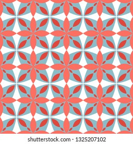 Geometrical seamless pattern in trendy colors. Perfect graphical texture made in vector. Ornamental background for invitation, card, websites.