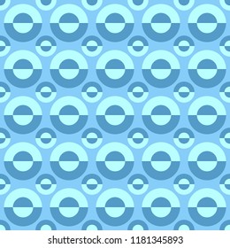 Geometrical seamless pattern - vector circle background illustration