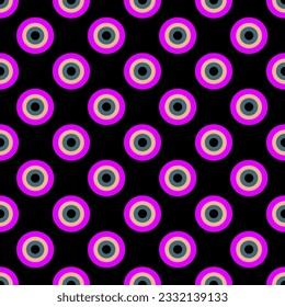 Geometrical seamless pattern, vector of purple circle design background. seamless for fashion, cloth, card