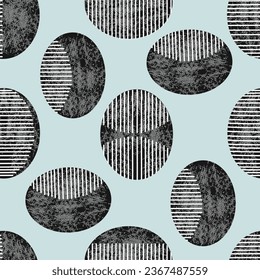 geometrical seamless print pattern grunge background design vector