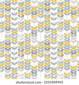 Geometrical seamless repeat pattern design Hand drawn vector art