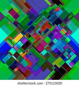Geometrical seamless square background. Vector illustration