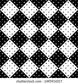 Geometrical seamless star pattern background design - monochrome abstract vector graphic from curved stars