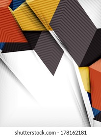 Geometrical shape abstract background. For business background | numbered banners | business lines | graphic website | mobile app
