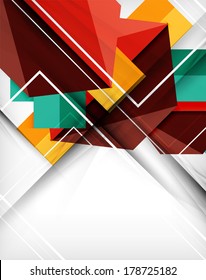 Geometrical shape abstract background. For business background | numbered banners | business lines | graphic website | mobile app