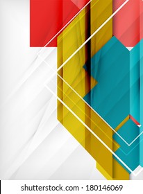 Geometrical shape abstract background. For business background | numbered banners | business lines | graphic website | mobile app