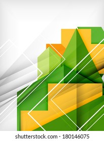 Geometrical shape abstract background. For business background | numbered banners | business lines | graphic website | mobile app