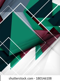 Fondo abstracto de forma geométrica. Para antecedentes empresariales | banderas numeradas | líneas de negocio | sitio web gráfico | aplicación móvil