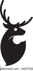 Geometrical Shape Deer Hunt logo design with modern concept. Icon deer design. vector illustration