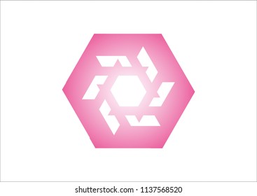 Geometrical shape logo