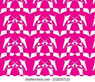 Geometrical shape pattern design for fabric and wallpaper