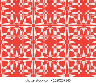 Geometrical shape pattern design for fabric and wallpaper