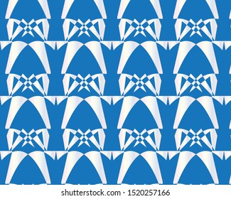 Geometrical shape pattern design for fabric and wallpaper