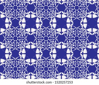 Geometrical shape pattern design for fabric and wallpaper