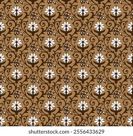 Geometrical shape repeat pattern design Hand drawn vector art 