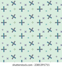 geometrical shape seamless pattern. plus sign pattern texture. background. 