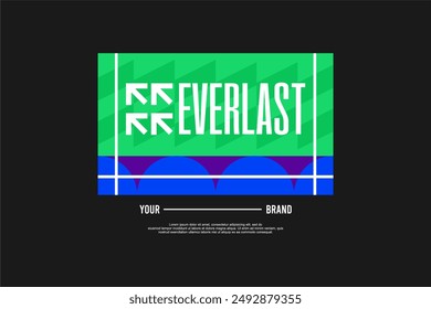geometrical shape for streetwear urban fashion template for printing with motivational quotes
