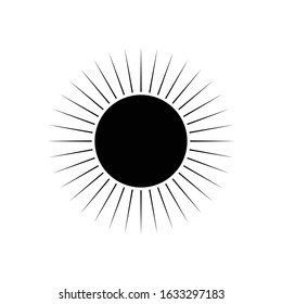 Geometrical shape sunburst vector illustration